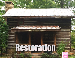 Historic Log Cabin Restoration  Lowndes County, Alabama